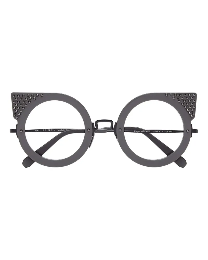 Philipp Plein Katy-V stud-embellished cat-eye glasses - Grau Grau