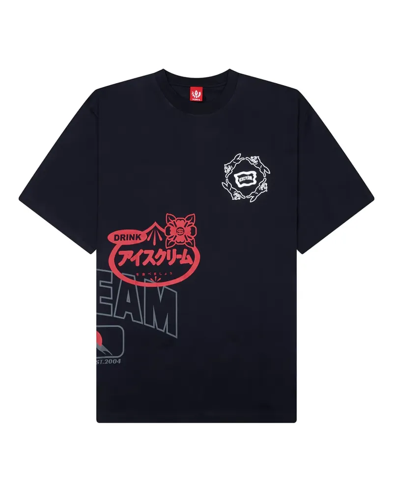 ICECREAM Overlay T-Shirt mit grafischem Print - Schwarz Schwarz