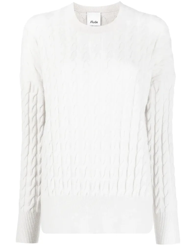ALLUDE Pullover mit Zopfmuster - Nude Nude
