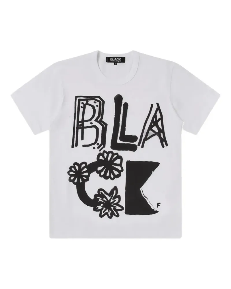 Comme des Garçons text-print T-shirt - Weiß Weiß