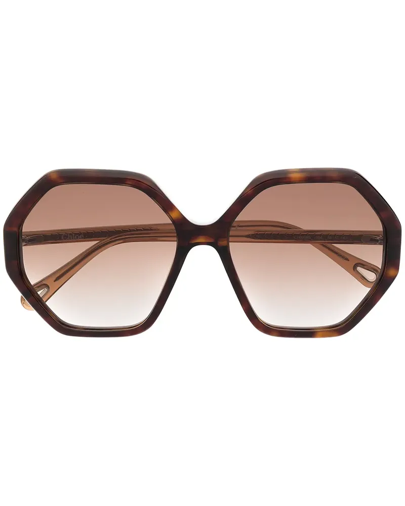Chloé Sonnenbrille in Schildpattoptik - Braun Braun