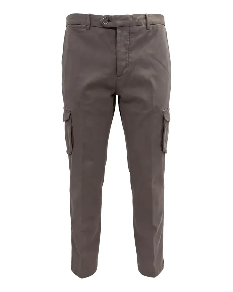 Kiton Cargohose mit Logo-Patch - Grau Grau