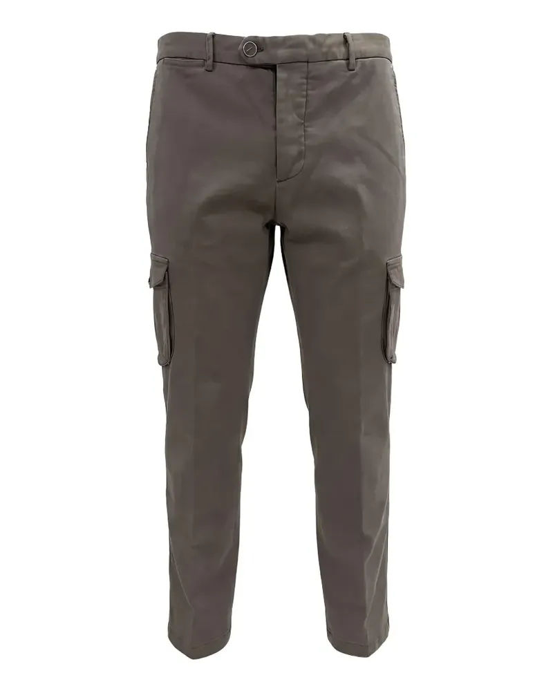 Kiton logo-patch cargo pants - Grau Grau