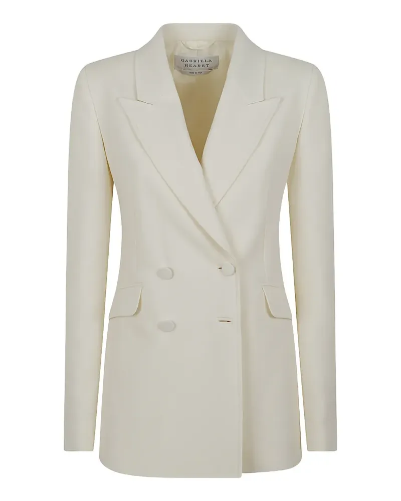 Gabriela Hearst double-breasted peaked-lapel blazer - Nude Nude