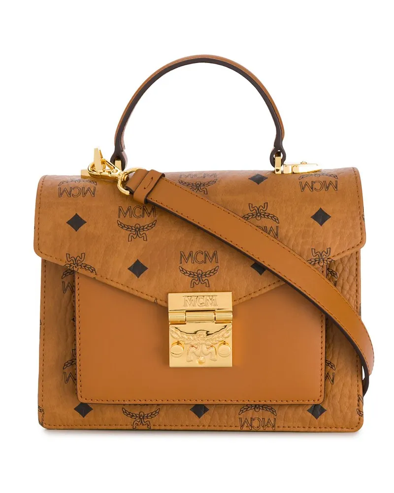 MCM Kleine Tracy Satchel-Tasche - Braun Braun
