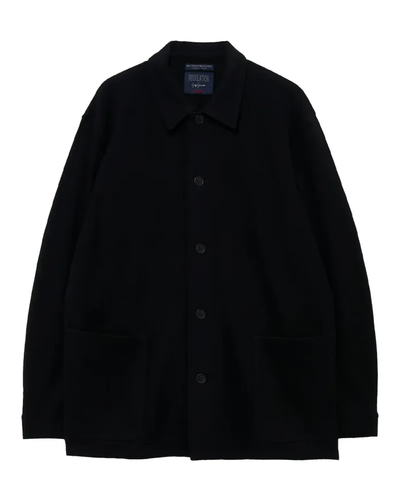 Yohji Yamamoto Jacke mit aufgesetzten Taschen - Schwarz Schwarz