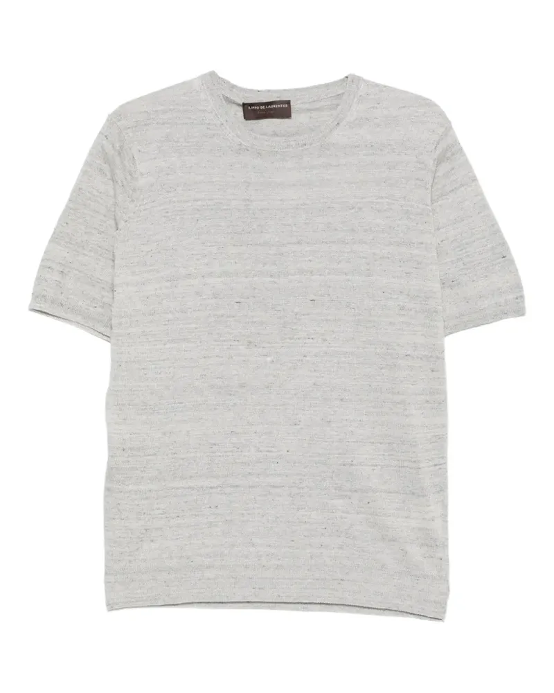 Filippo de Laurentiis Fein gestricktes T-Shirt - Grau Grau
