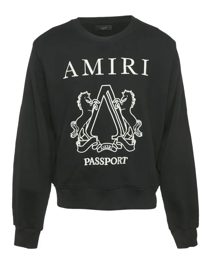 Amiri Passport embroidered sweatshirt - Schwarz Schwarz