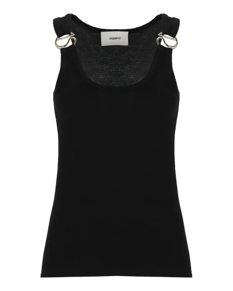 COPERNI logo-plaque tank top - Schwarz Schwarz