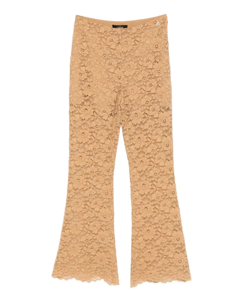 Twin-Set Hose mit Blumenspitze - Nude Nude