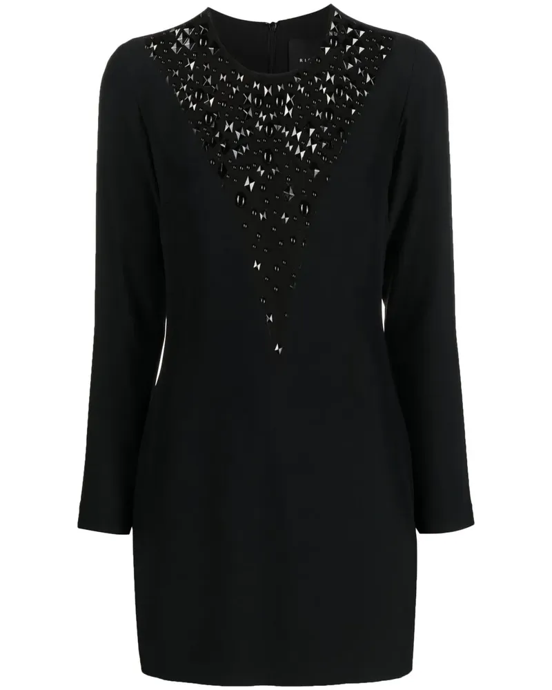 John Richmond Kleid mit Strass - Schwarz Schwarz