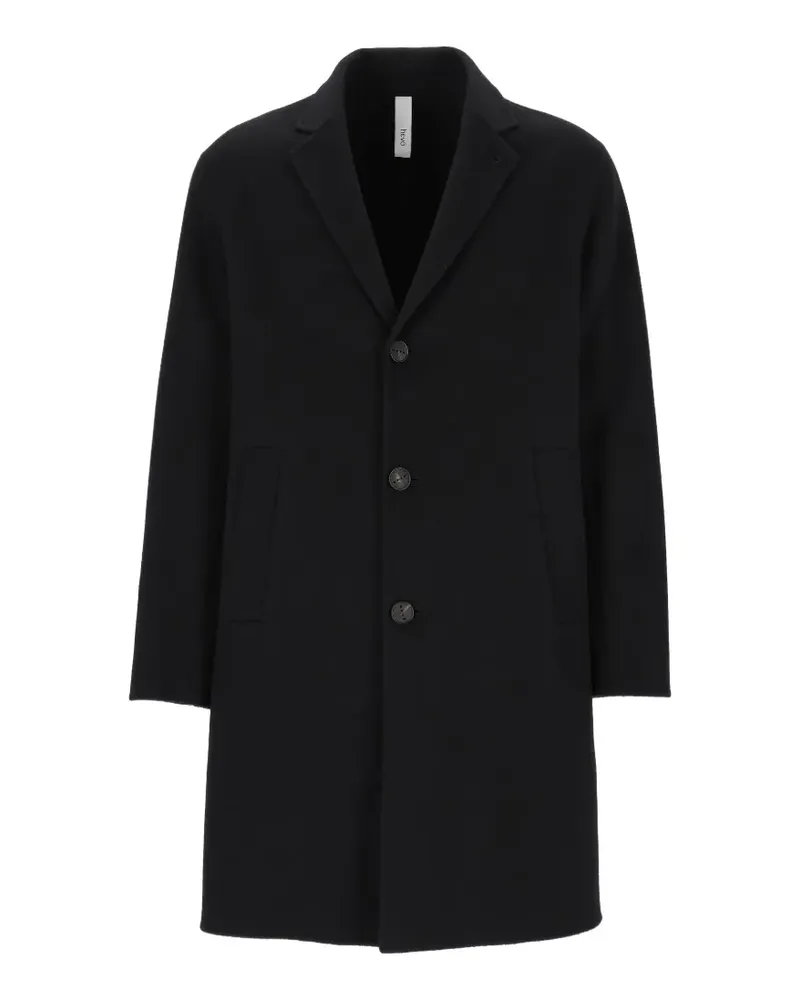 Hevò Cassano single-breasted wool coat - Schwarz Schwarz