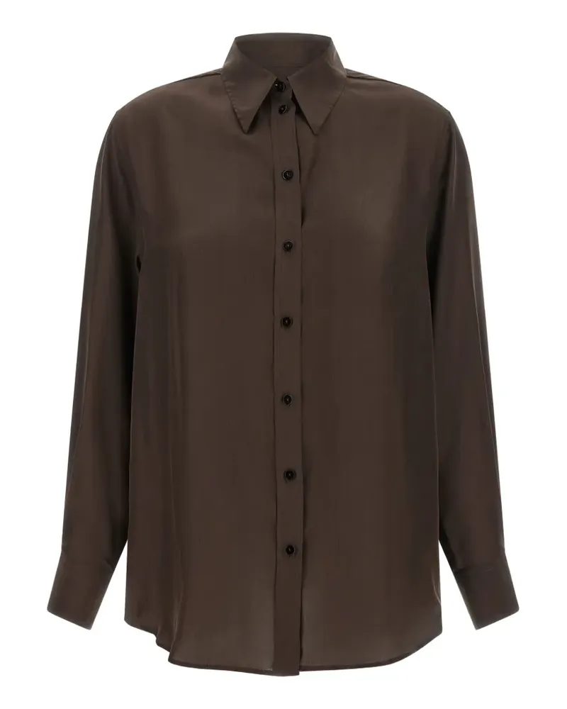 XACUS Frankie silk shirt - Braun Braun