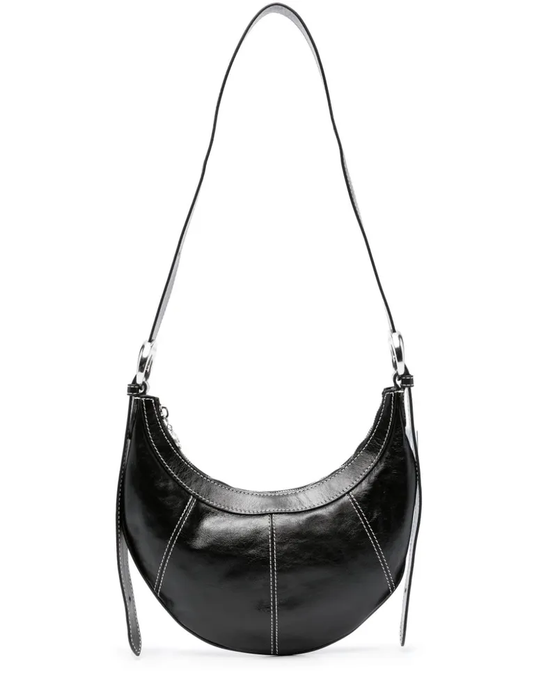 Marine Serre Soft Moon Schultertasche - Schwarz Schwarz