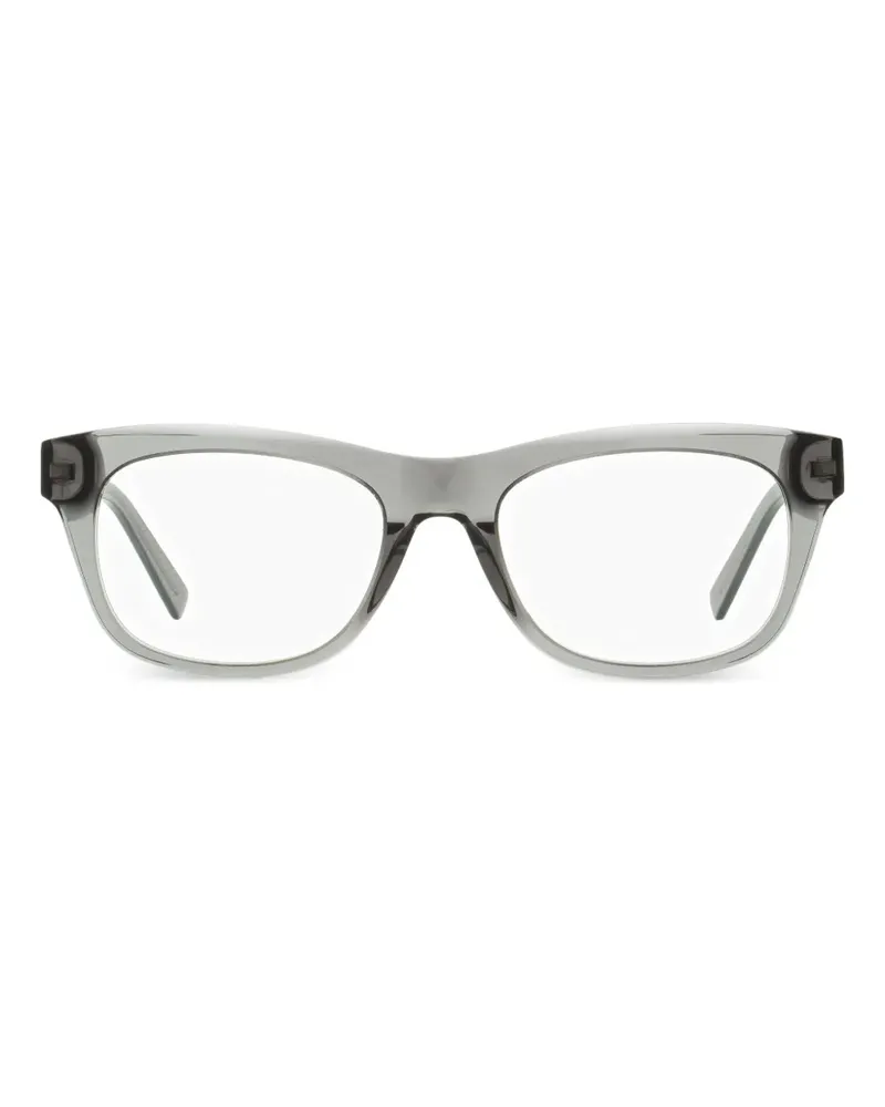 Ermenegildo Zegna Brille mit eckigem Gestell - Grau Grau