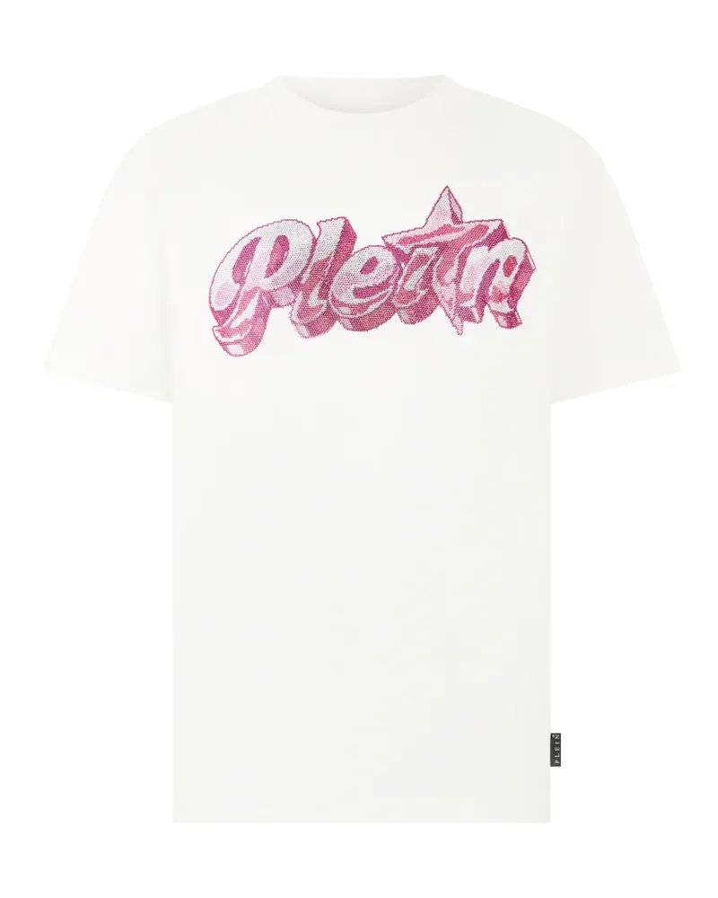 Philipp Plein T-Shirt mit rundem Ausschnitt - Weiß Weiß