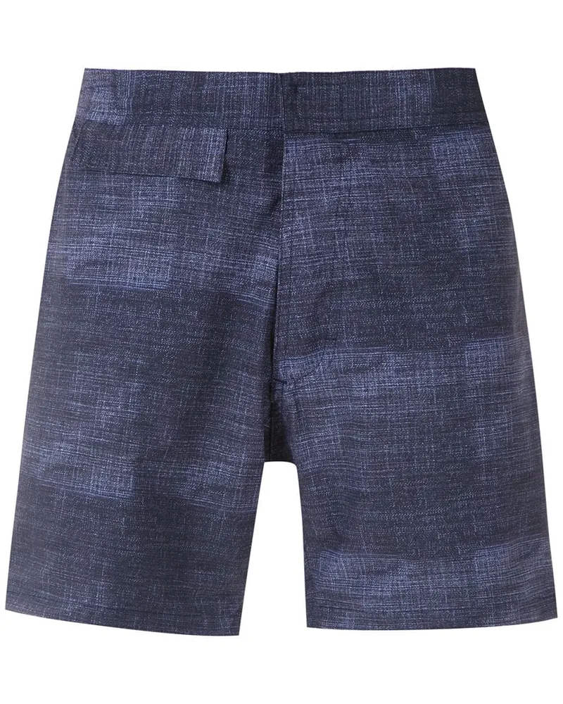 Amir Slama Shorts mit Print - Blau Blau