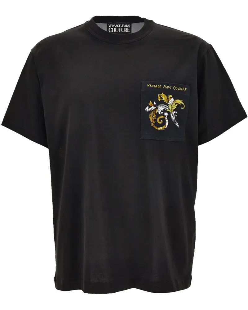 Versace Jeans T-Shirt mit grafischem Print - Schwarz Schwarz