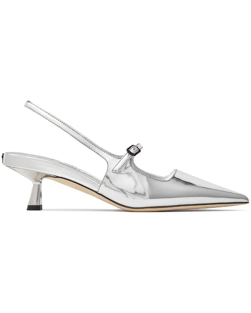 Jimmy Choo Pumps aus Lackleder - Silber Silber