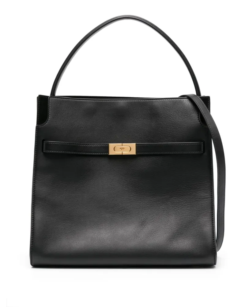 Tory Burch Lee Radziwill Double Handtasche - Schwarz Schwarz
