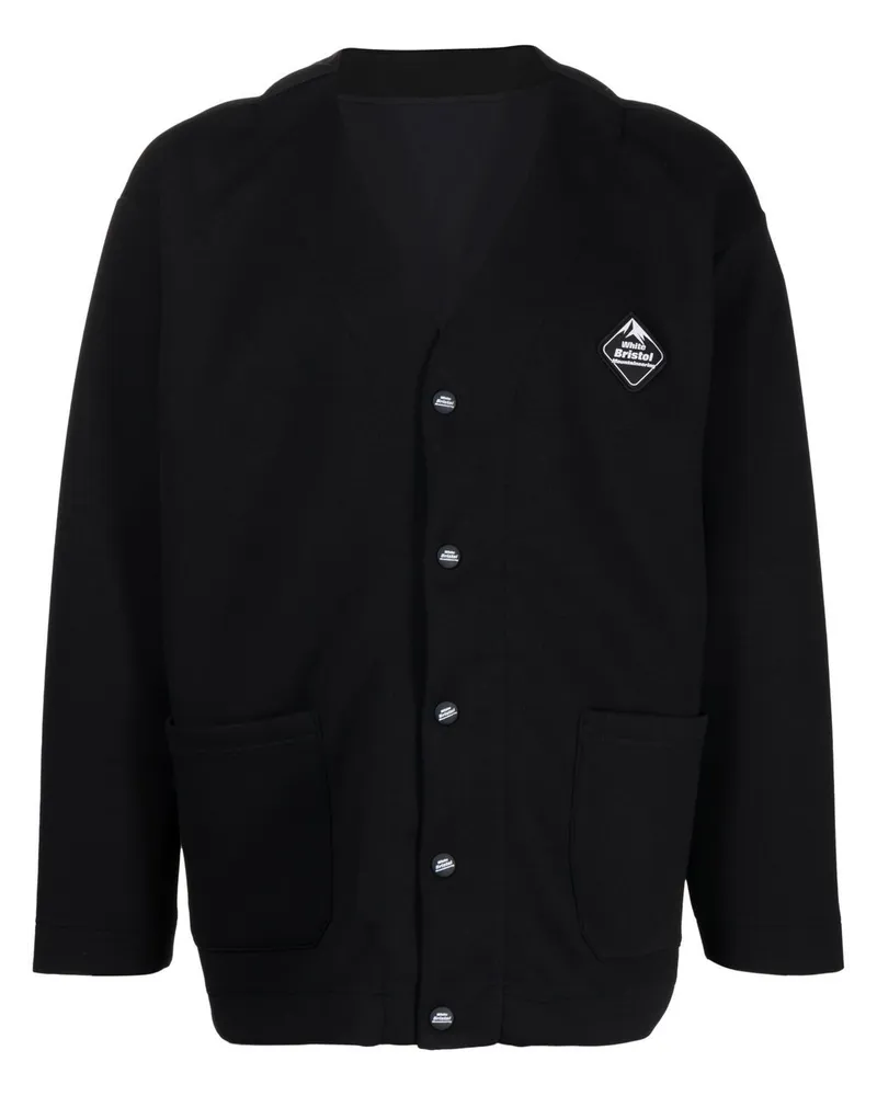 White Mountaineering x F.C. Real Bristol Cardigan Schwarz