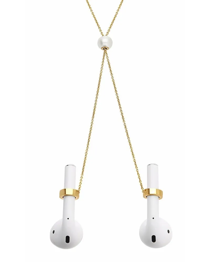 Delfina Delettrez 18kt Pearl Sonic Gelbgoldhalskette Gold