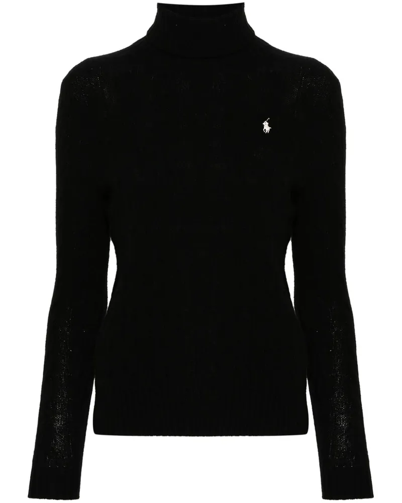 Ralph Lauren Pullover mit Polo Pony-Stickerei - Schwarz Schwarz