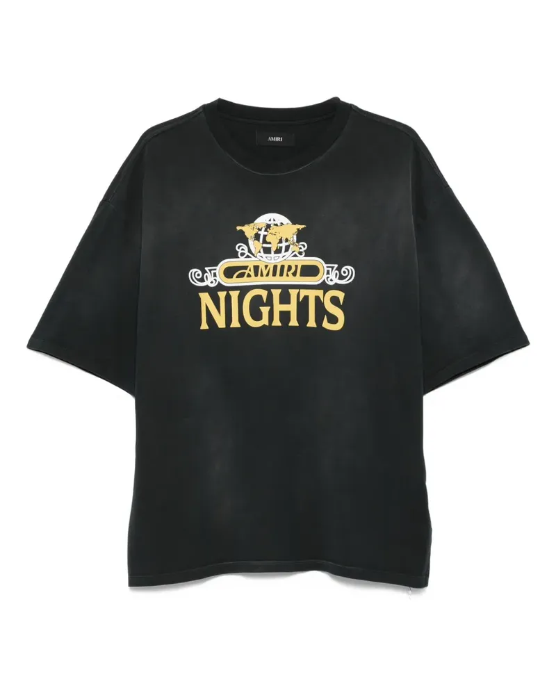 Amiri Night T-Shirt - Schwarz Schwarz
