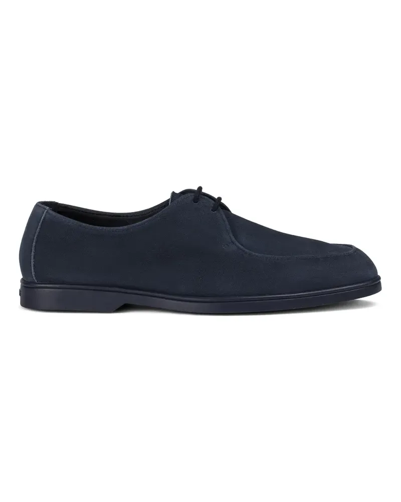 Doucal´s Loafer aus Wildleder mit Schürze - Blau Blau