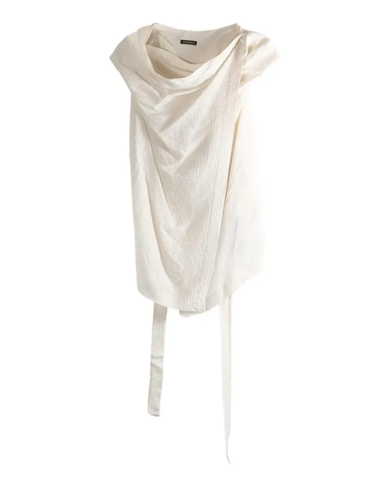 Ann Demeulemeester Macy draped wrap-style top - Nude Nude