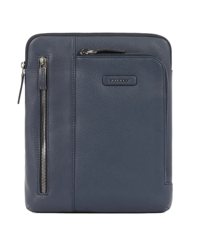 Piquadro leather laptop bag - Blau Blau