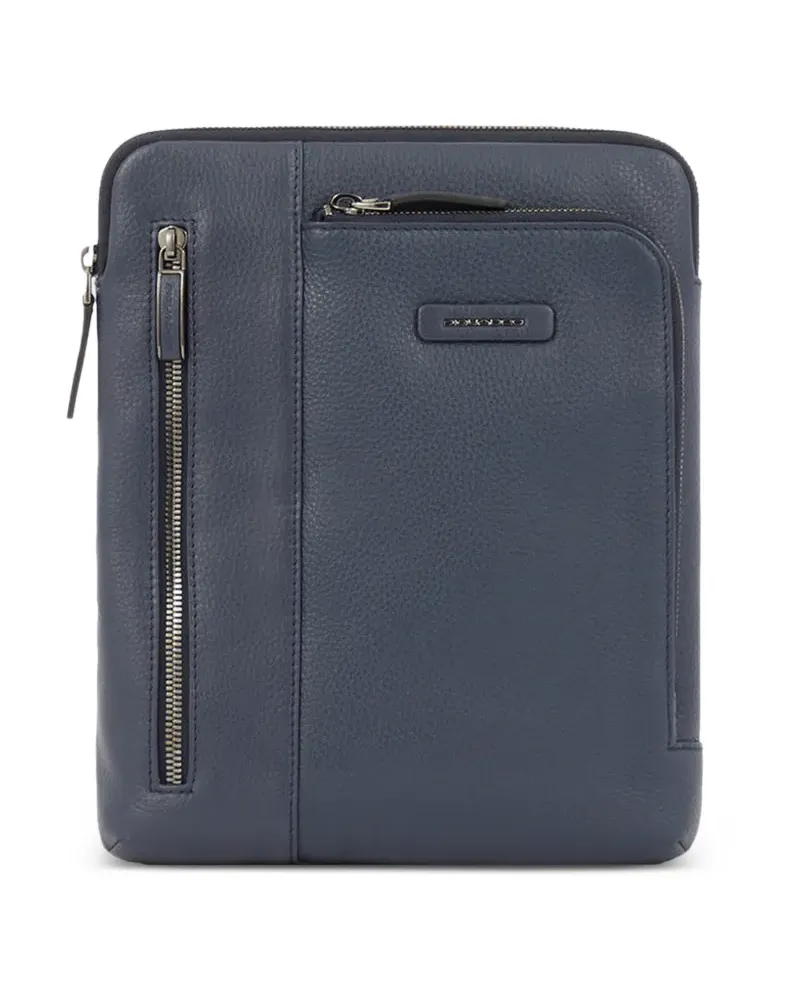 Piquadro leather laptop bag - Blau Blau