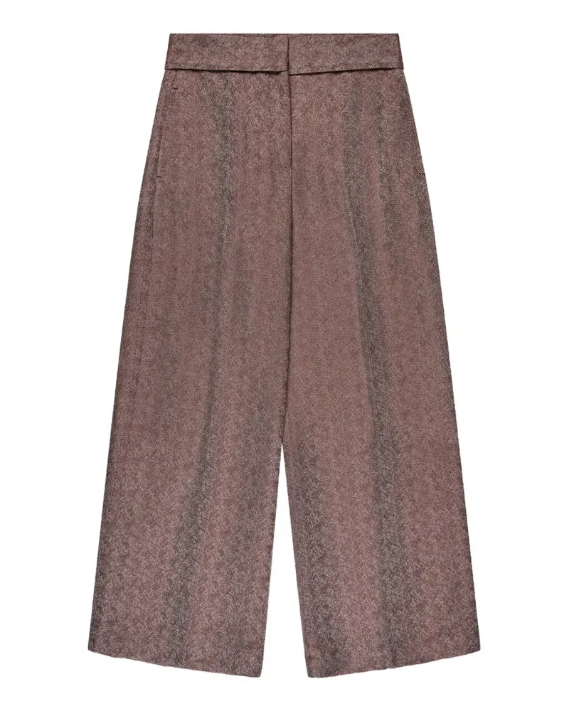 Slowear herringbone-weave regular-fit trousers - Braun Braun