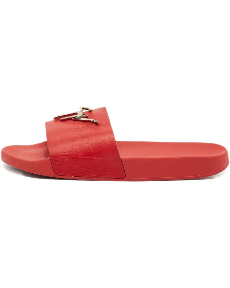Giuseppe Zanotti Sandalen mit Logo - Rot Rot