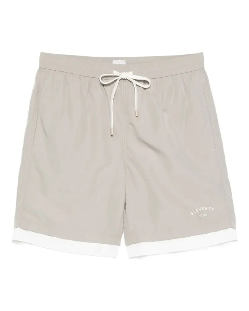 Eleventy Badeshorts mit Kordelzug - Grau Grau