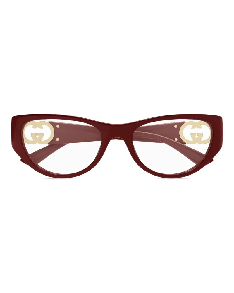 Gucci Brille mit Cat-Eye-Gestell - Rot Rot