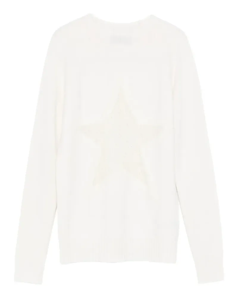 Lorena Antoniazzi Pullover mit Sterndetail - Weiß Weiß