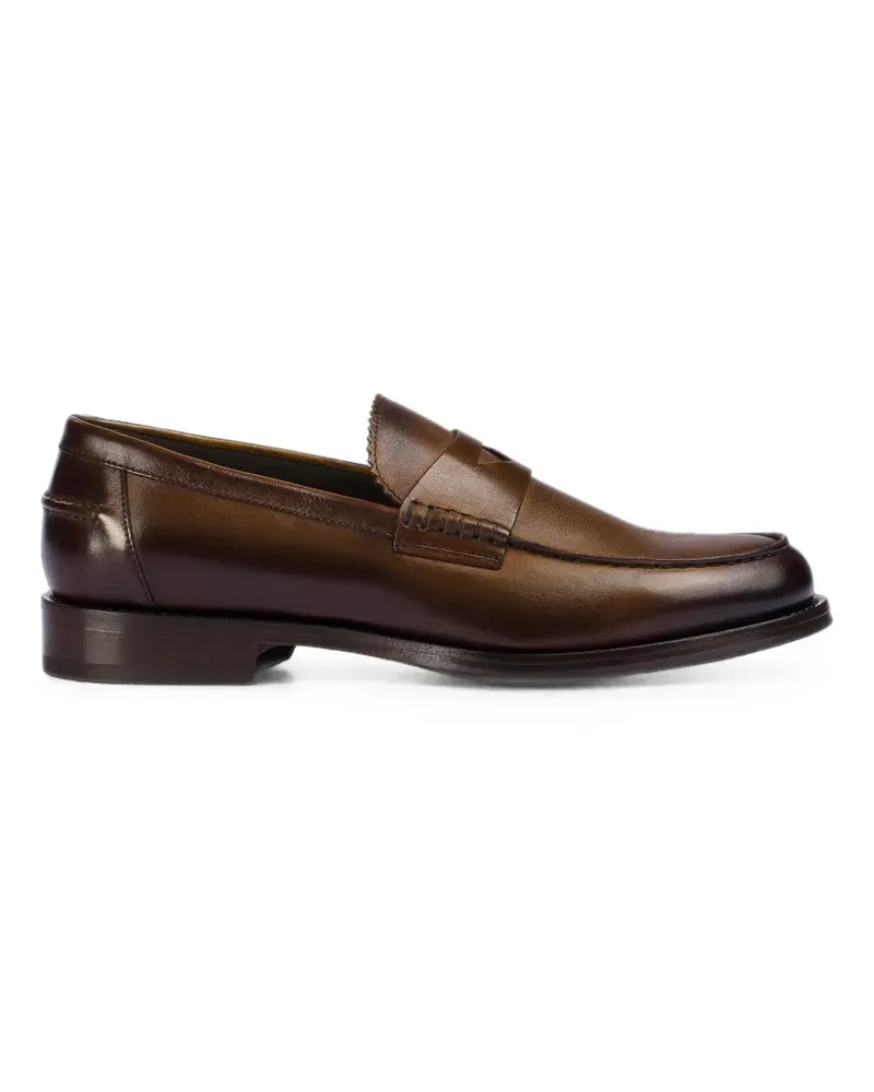 Doucal´s Penny-Loafer mit Zacken-Detail - Braun Braun
