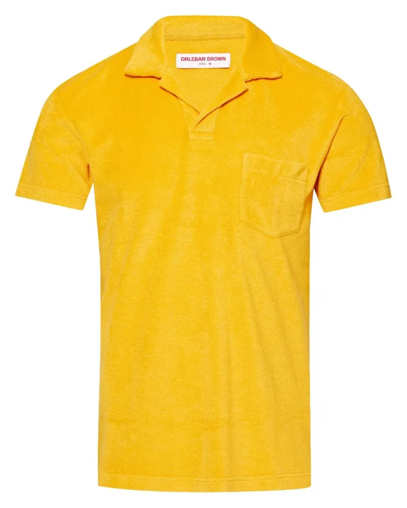 Orlebar Brown Poloshirt aus Frottee - Orange Orange