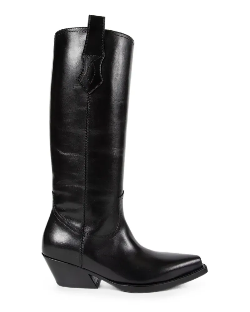 Ann Demeulemeester Stiefel mit spitzer Kappe - Schwarz Schwarz