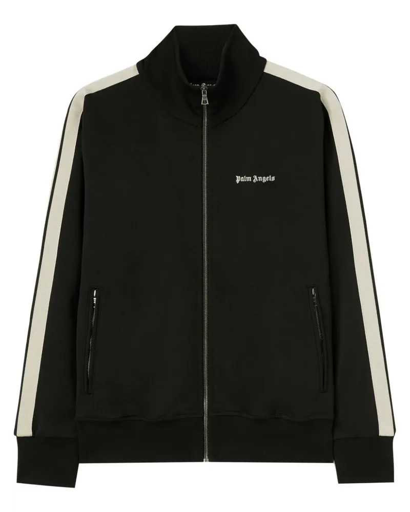 Palm Angels Jacke mit Logo-Stickerei - Schwarz Schwarz
