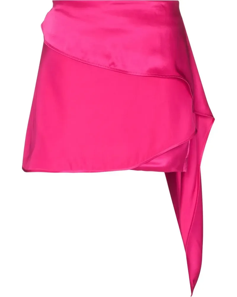 GAUGE81 Drapierter Rock mit Satin-Finish - Rosa Rosa