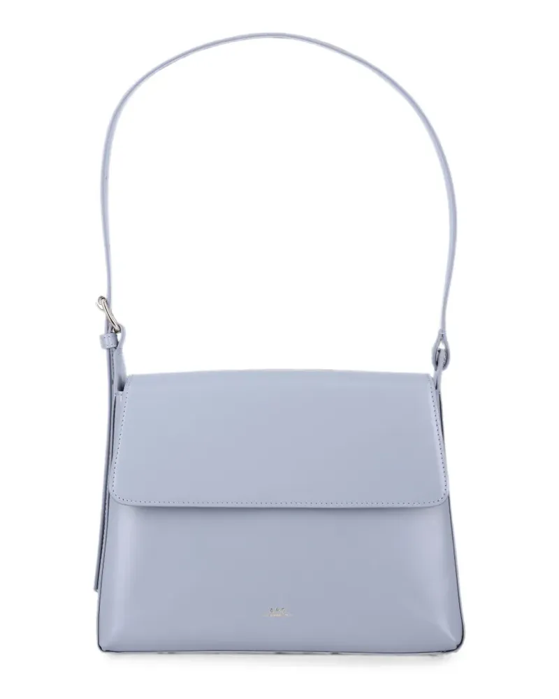 A.P.C. Virginie Tote Bag mit Logo-Print - Blau Blau