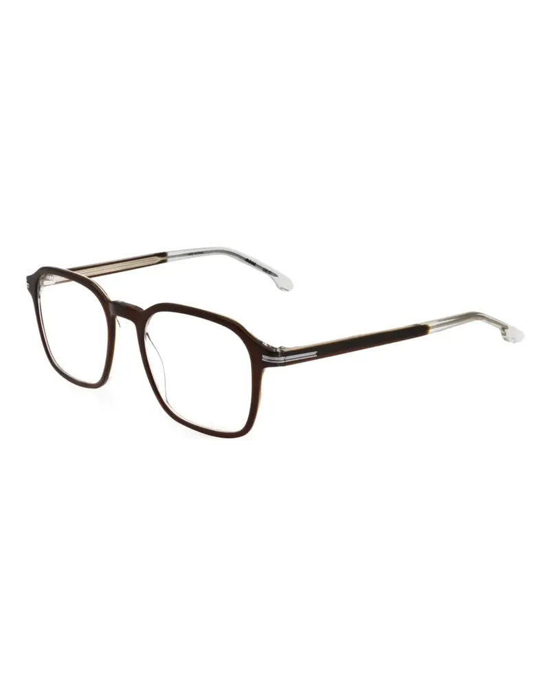 HUGO BOSS Brille mit geometrischem Gestell - Braun Braun