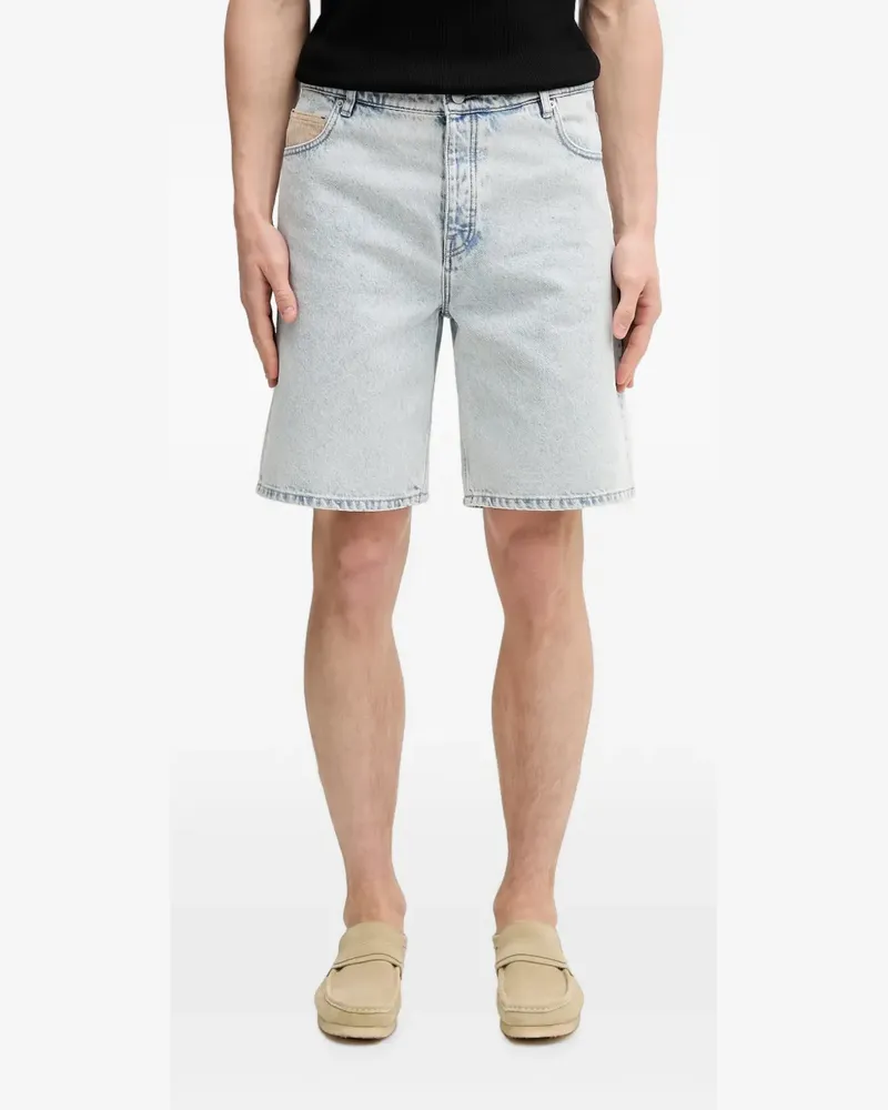 Drôle de Monsieur corduroy-trim shorts - Blau Blau