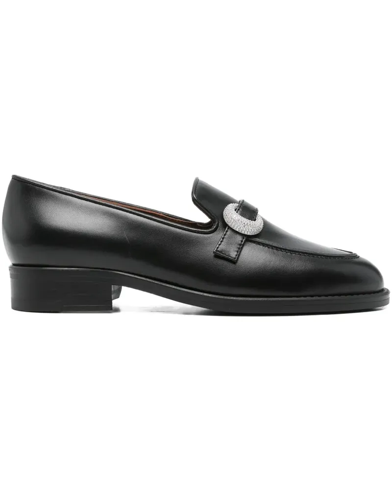 Giuseppe Zanotti leather loafers - Schwarz Schwarz