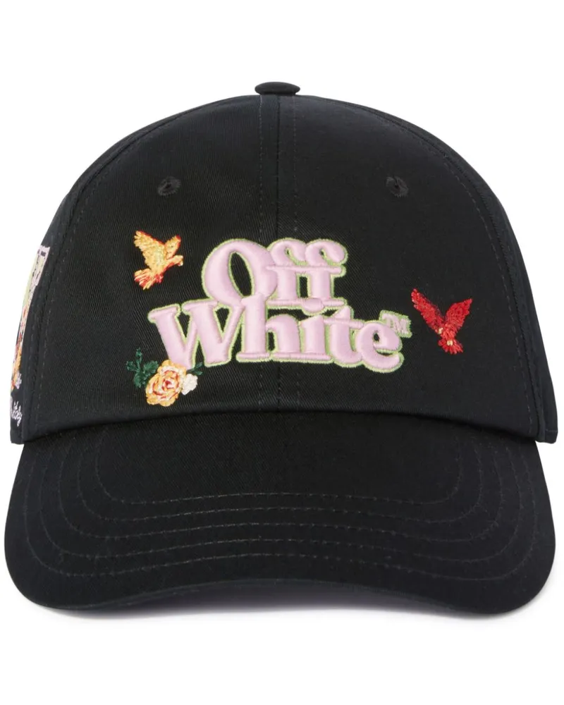 OFF-WHITE Varsity Off Baseballkappe - Schwarz Schwarz