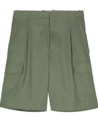 Drôle de Monsieur Cargo-Shorts mit Faltendetail Grün