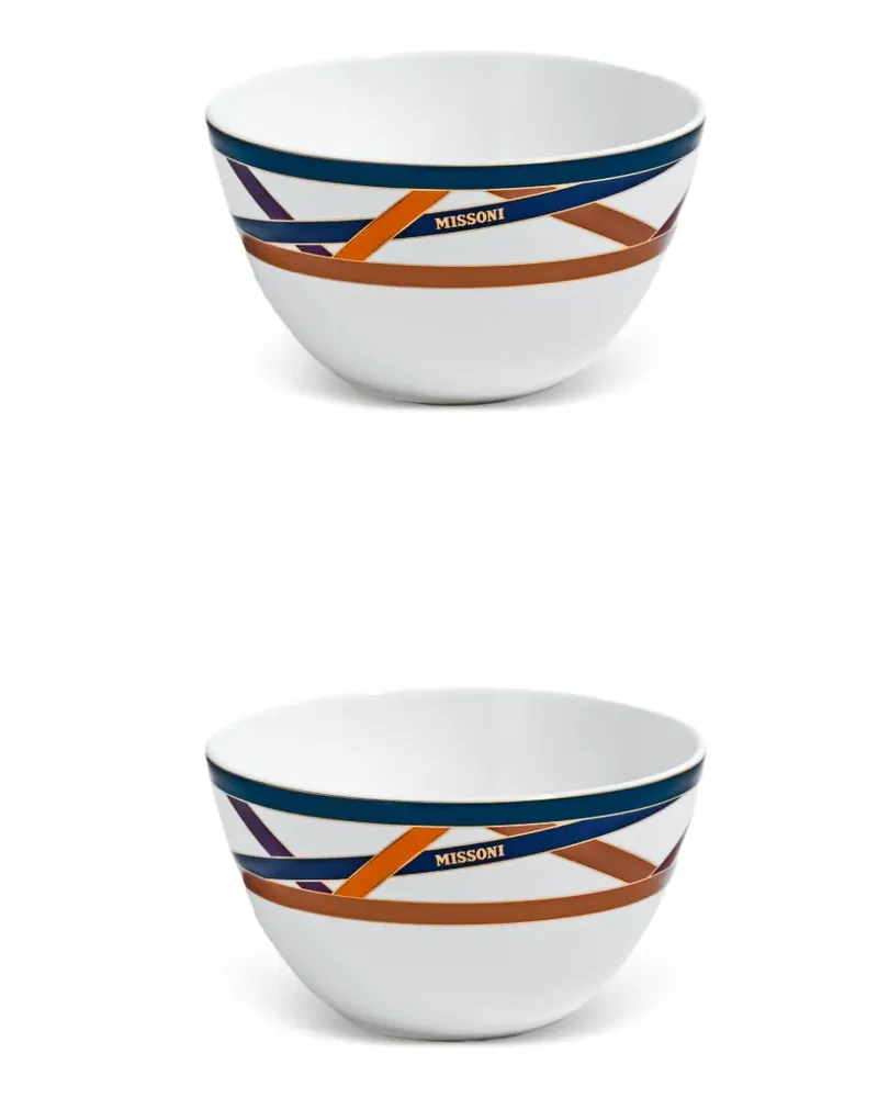 Missoni Home graphic-print bowl - Weiß Weiß