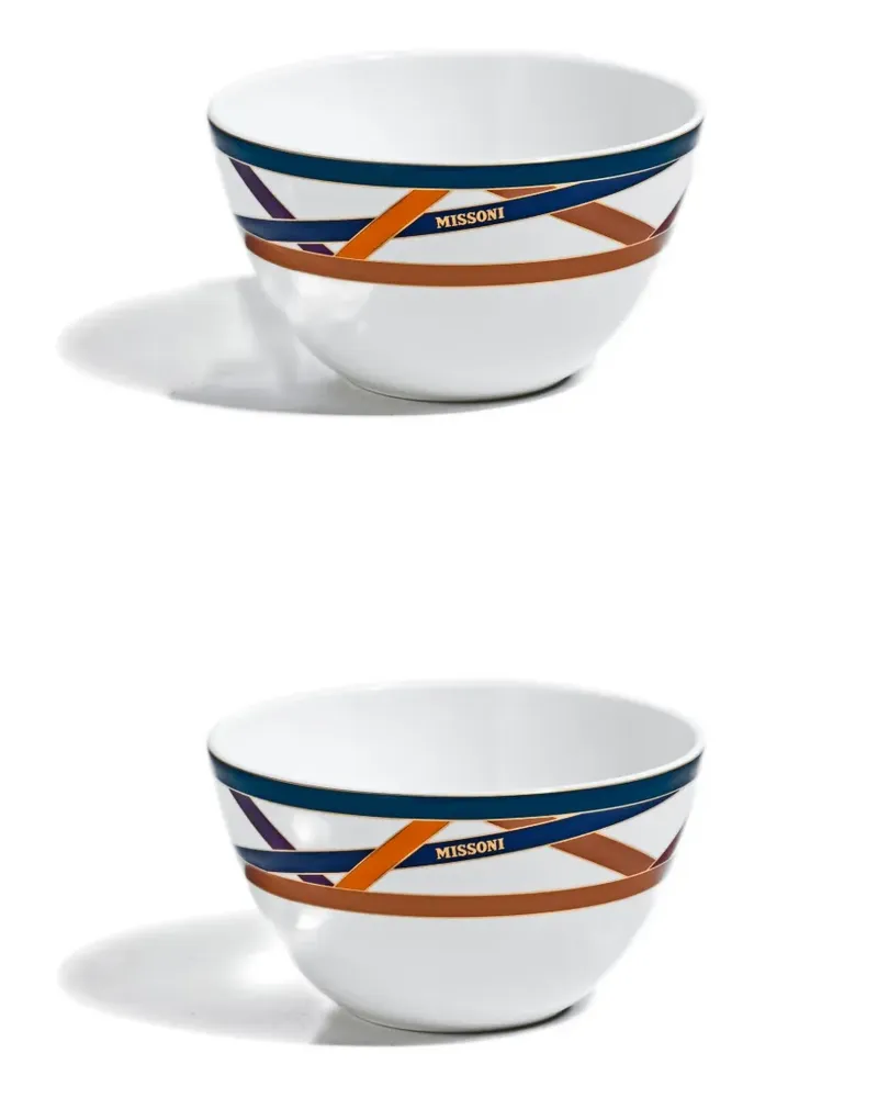 Missoni Home graphic-print bowl - Weiß Weiß